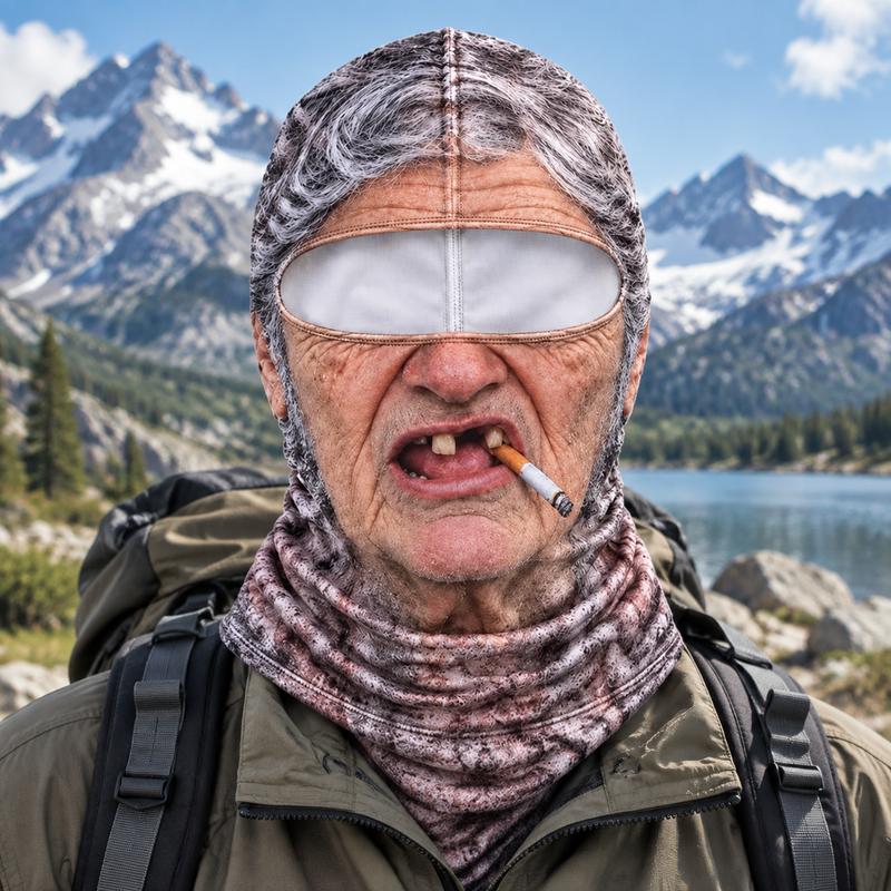 Party Gear Old Man Ski Mask Balaclava