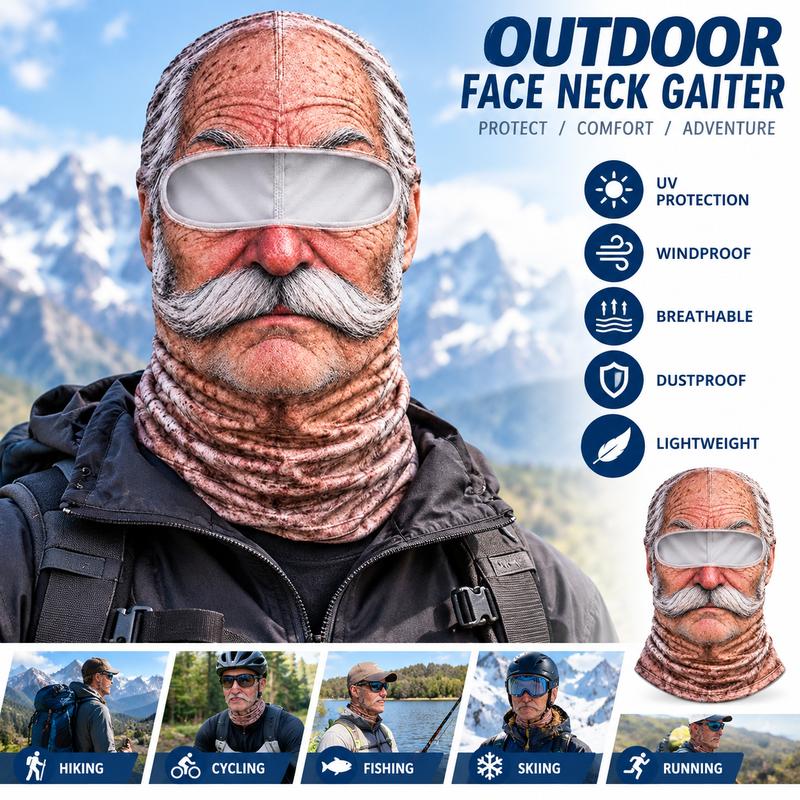 Party Gear Old Man Ski Mask Balaclava