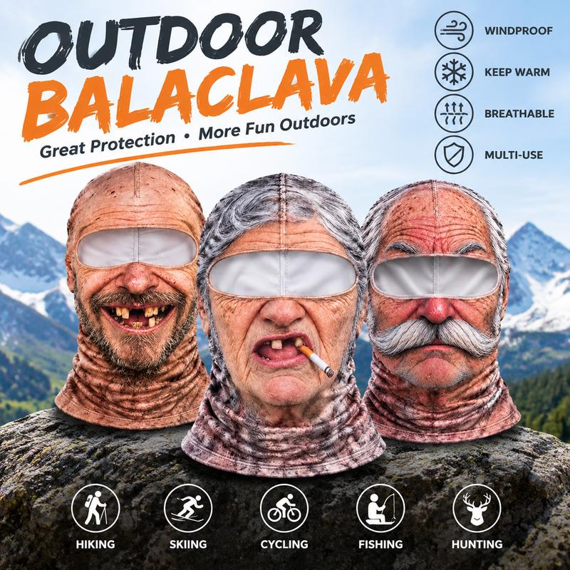 Party Gear Old Man Ski Mask Balaclava
