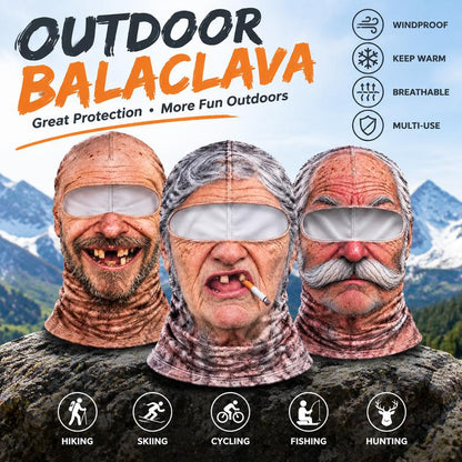 Party Gear Old Man Ski Mask Balaclava